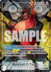 Marshall.D.Teach (080) (Alternate Art) - The Time of Battle - L - OP16-080