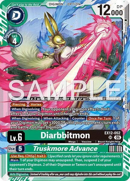 Diarbbitmon // Truskmore Advance - Digital World Shambala - Super Rare - EX12-052 SR