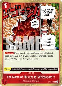 The Name of This Era Is "Whitebeard"!! - Starter Deck EX: Luffy & Ace - C - ST30-015