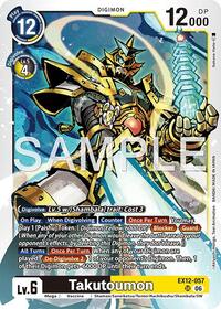 Takutoumon - Digital World Shambala - Super Rare - EX12-057 SR
