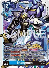 Erlangmon - Digital World Shambala - Super Rare - EX12-034 SR