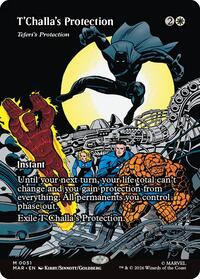 T'Challa's Protection - Teferi's Protection (Borderless) - Marvel Universe Eternal-Legal - M - 51