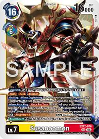 Susanoomon - Digital World Shambala - Secret Rare - EX12-076 SEC