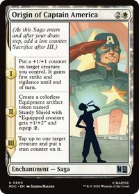 Origin of Captain America - Commander: Marvel Super Heroes - U - 605