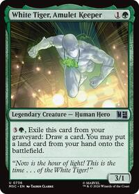 White Tiger, Amulet Keeper - Commander: Marvel Super Heroes - U - 736