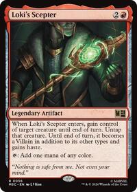 Loki's Scepter (Surge Foil) - Commander: Marvel Super Heroes - R - 56