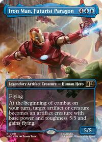 Iron Man, Futurist Paragon (Borderless) - Commander: Marvel Super Heroes - R - 501