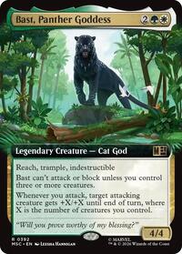 Bast, Panther Goddess (Extended Art) - Commander: Marvel Super Heroes - R - 392