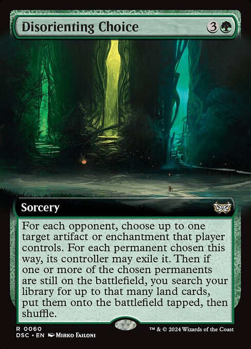 Disorienting Choice (Extended Art) - Commander: Duskmourn: House of Horror - R - 60