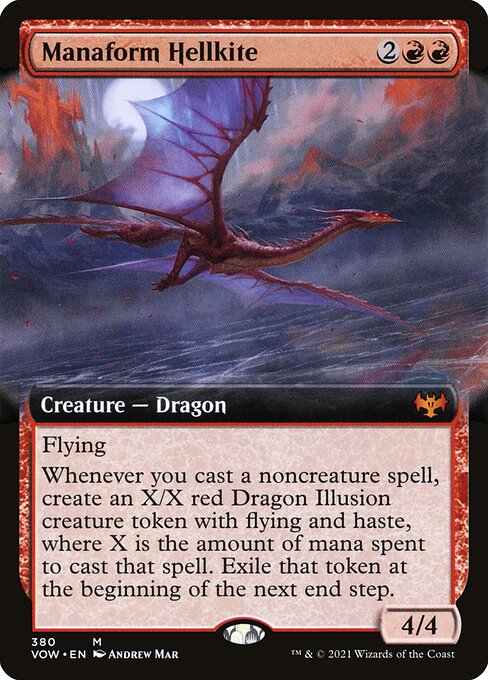Manaform Hellkite (Extended Art) - Innistrad: Crimson Vow - M - 380
