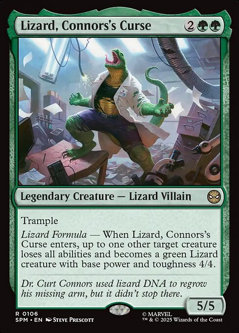 Lizard, Connors's Curse - Marvel's Spider-Man - R - 106