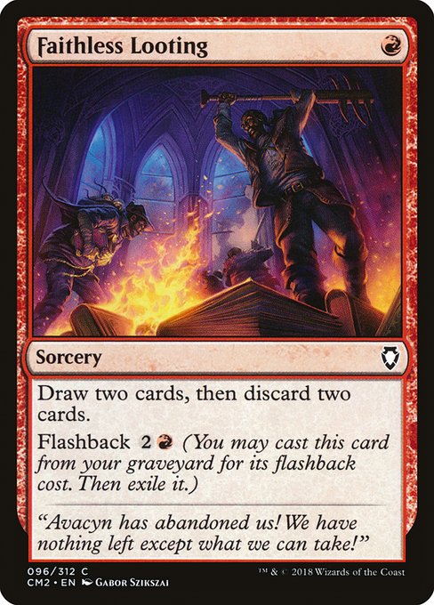 Faithless Looting (CM2) - The List Reprints - C - 96