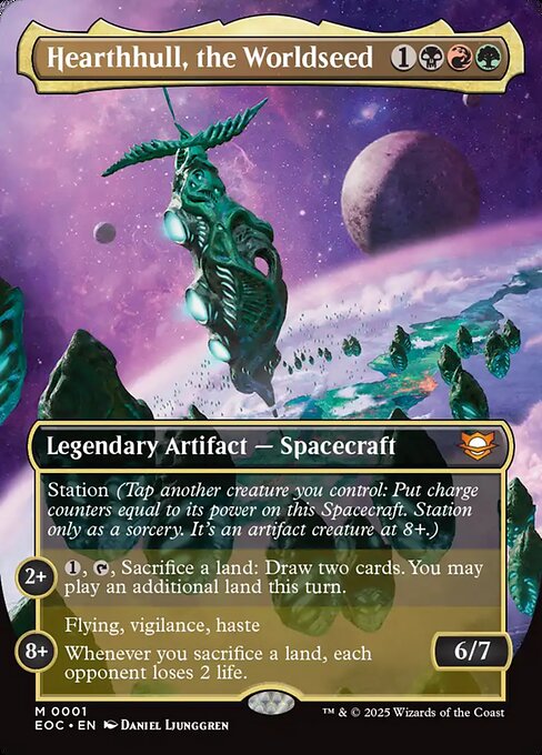 Hearthhull, the Worldseed (Borderless) - Commander: Edge of Eternities - M - 1