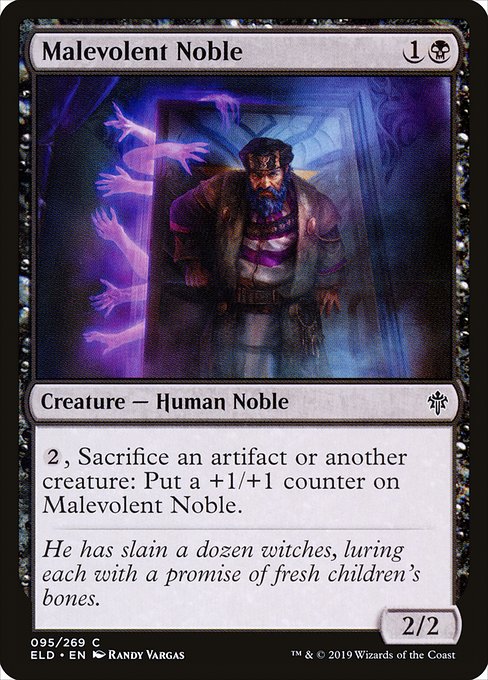 Malevolent Noble - Throne of Eldraine - C - 95