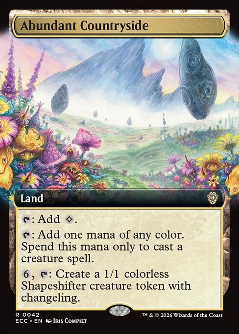 Abundant Countryside (Extended Art) - Commander: Lorwyn Eclipsed - R - 42
