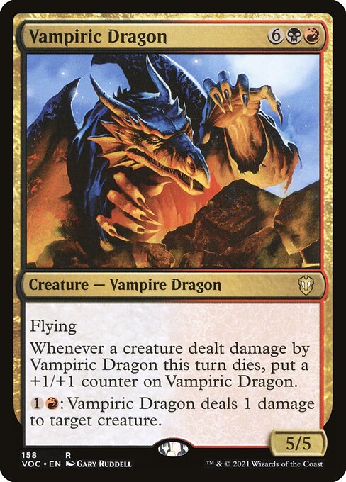 Vampiric Dragon - Commander: Innistrad: Crimson Vow - R - 158