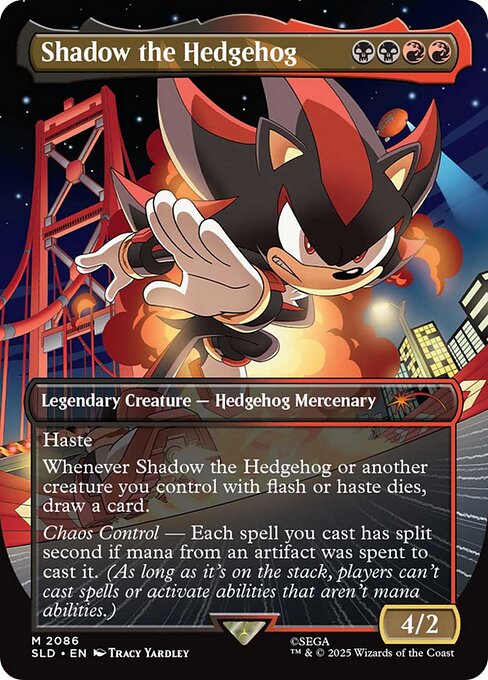 Shadow the Hedgehog (Rainbow Foil) - Secret Lair Drop Series - M - 2086