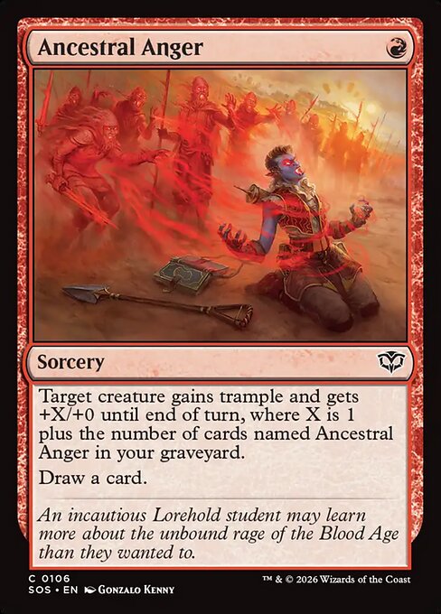 Ancestral Anger - Secrets of Strixhaven - C - 106