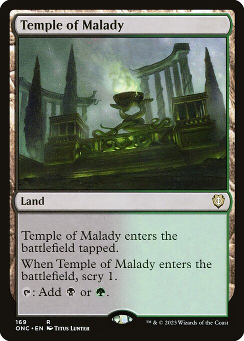 Temple of Malady - Commander: Phyrexia: All Will Be One - R - 169