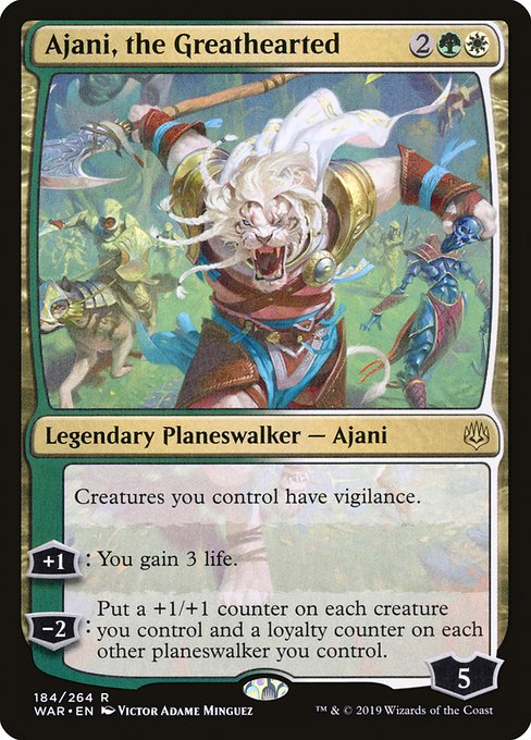 Ajani, the Greathearted - War of the Spark - R - 184