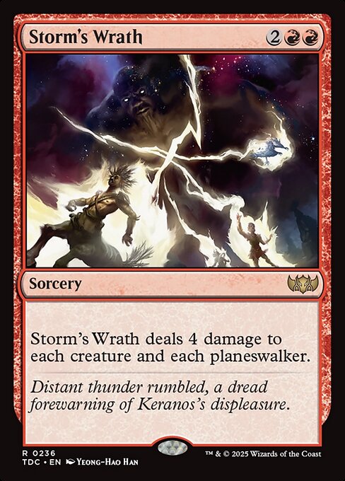 Storm's Wrath - Commander: Tarkir: Dragonstorm - R - 236
