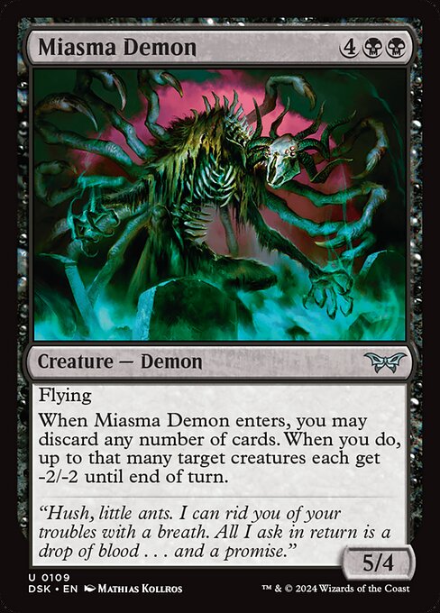 Miasma Demon - Duskmourn: House of Horror - U - 109