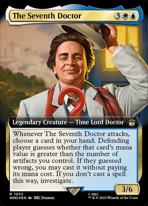 The Seventh Doctor (Extended Art) (Surge Foil) - Universes Beyond: Doctor Who - R - 1033