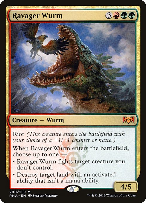 Ravager Wurm - Ravnica Allegiance - M - 200