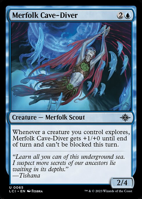Merfolk Cave-Diver - The Lost Caverns of Ixalan - U - 65