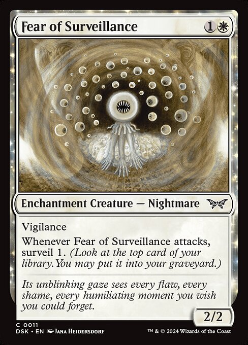 Fear of Surveillance - Duskmourn: House of Horror - C - 11