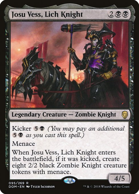 Josu Vess, Lich Knight - Dominaria - R - 95