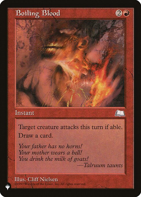 Boiling Blood - The List Reprints - C