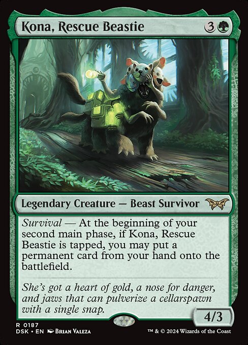 Kona, Rescue Beastie (0187) - Duskmourn: House of Horror - R - 187