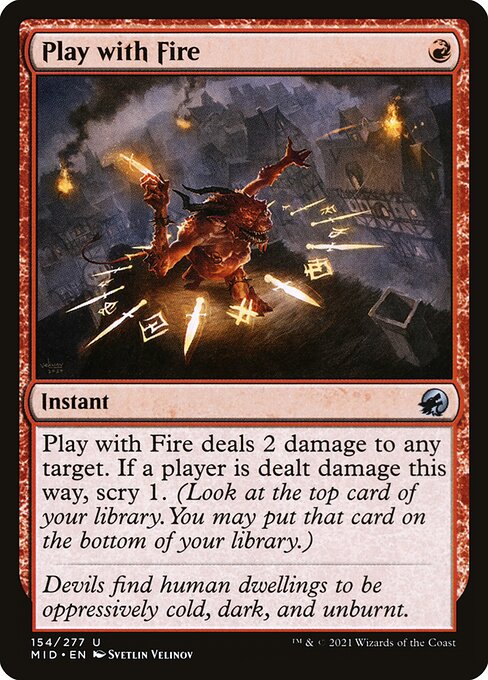 Play with Fire - Innistrad: Midnight Hunt - U - 154