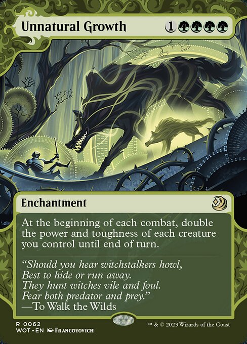 Unnatural Growth - Wilds of Eldraine: Enchanting Tales - R - 62
