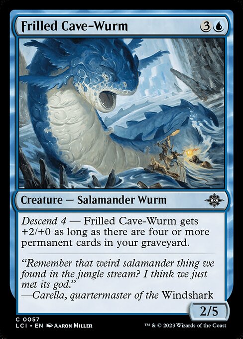 Frilled Cave-Wurm - The Lost Caverns of Ixalan - C - 57