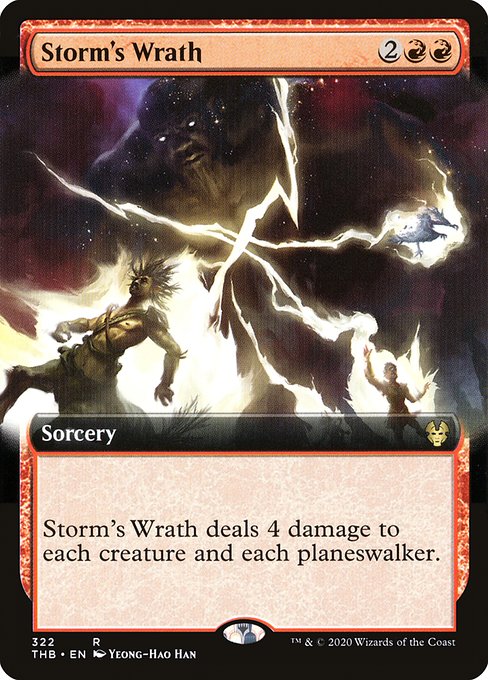 Storm's Wrath (Extended Art) - Theros Beyond Death - R - 322