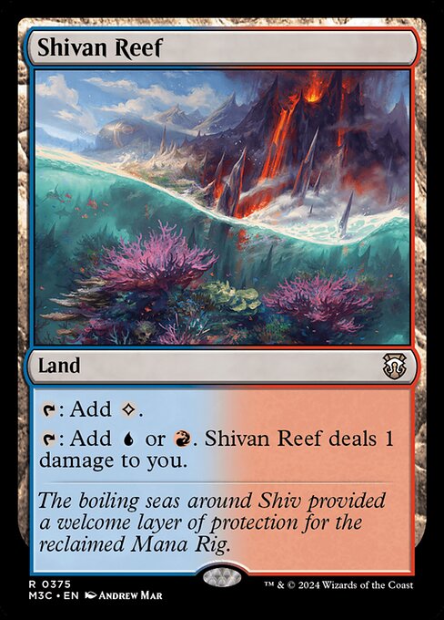 Shivan Reef - Commander: Modern Horizons 3 - R - 375