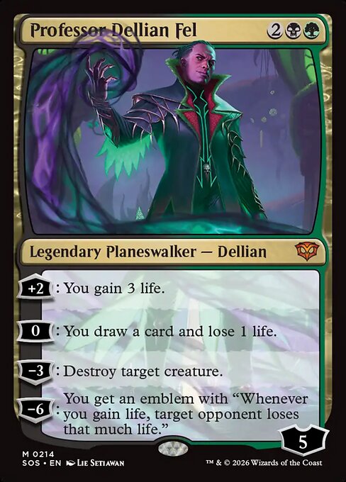 Professor Dellian Fel - Secrets of Strixhaven - M - 214