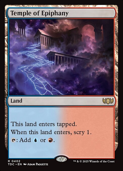 Temple of Epiphany - Commander: Tarkir: Dragonstorm - R - 402
