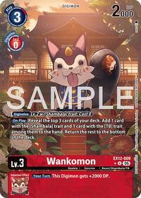 Wankomon (Box Topper) - Digital World Shambala - Rare - EX12-009 R