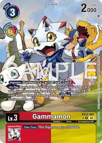 Gammamon (Box Topper) - Digital World Shambala - Rare - EX12-007 R