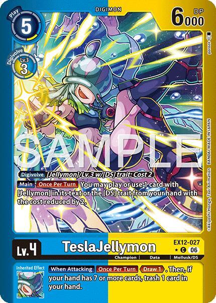 TeslaJellymon (Limited Foil) - Digital World Shambala - Common - EX12-027 C
