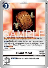 Giant Meat (Limited Foil) - Digital World Shambala - Common - EX12-073 C