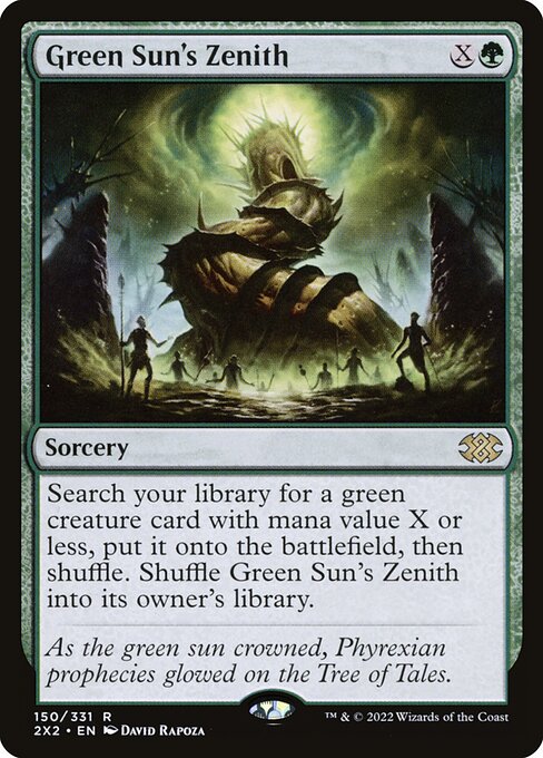 Green Sun's Zenith - Double Masters 2022 - R - 150