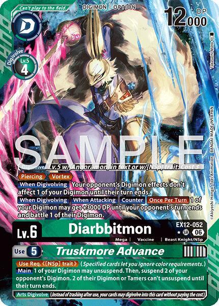 Diarbbitmon // Truskmore Advance (Alternate Art) - Digital World Shambala - Super Rare - EX12-052 SR