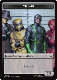 Villain (0009) // Robot Villain (0020) Double-Sided Token - Marvel Super Heroes - T - 9 // 20