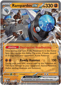 Rampardos ex - 045/084 - ME05: Pitch Black - Double Rare - 045/084