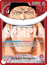 Edward.Newgate (001) (Alternate Art) - The World's Strongest Warriors - L - OP17-001