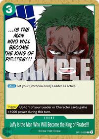 Luffy Is the Man Who Will Become the King of Pirates!!! - Starter Deck 32: GREEN Roronoa Zoro - R - OP12-039